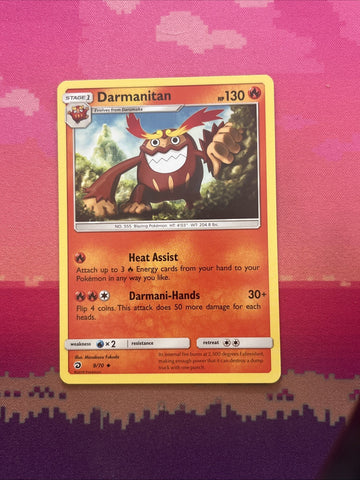 Pokemon Card Darmanitan Dragon Majesty Uncommon 9/70 NM