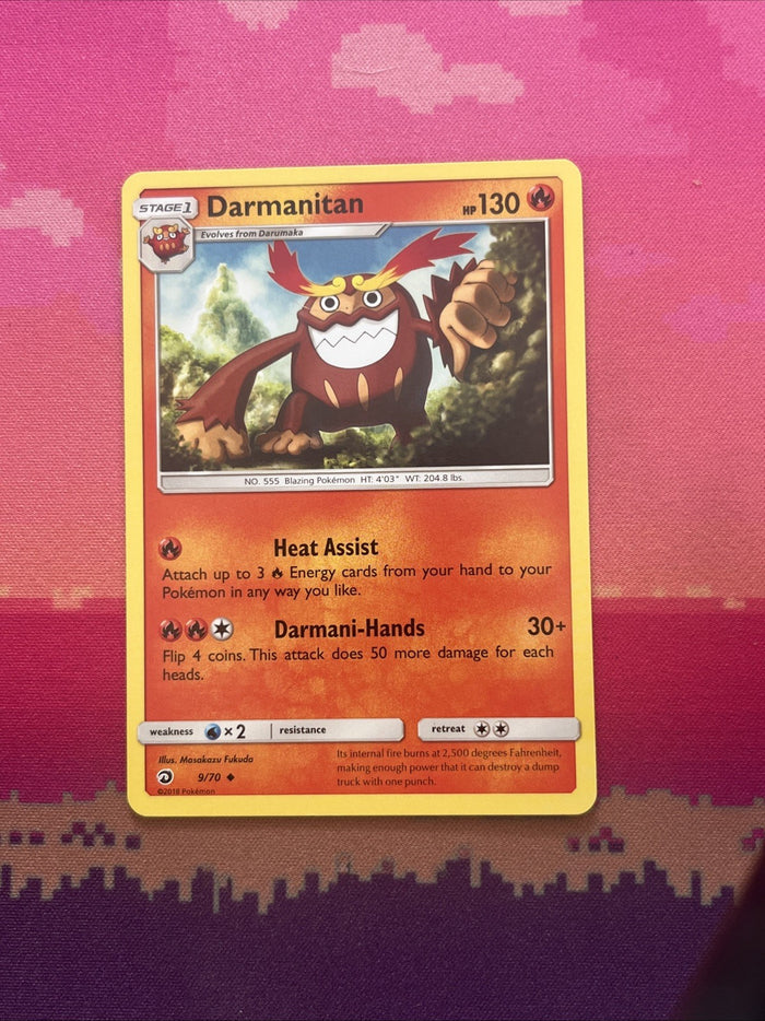Pokemon Card Darmanitan Dragon Majesty Uncommon 9/70 NM