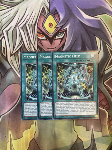 SDMY-EN024 x3 Magnetic Field Common Excellent Condition Yugioh