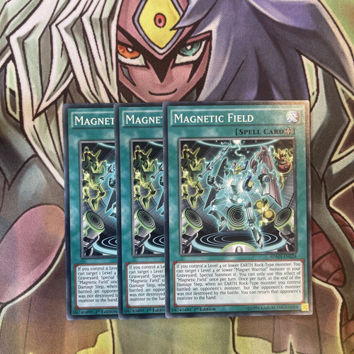 SDMY-EN024 x3 Magnetic Field Common Excellent Condition Yugioh