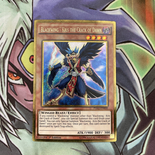 PGL2-EN006 Blackwing - Kris The Crack Of Dawn Gold 1st Edition NM Yugioh Card