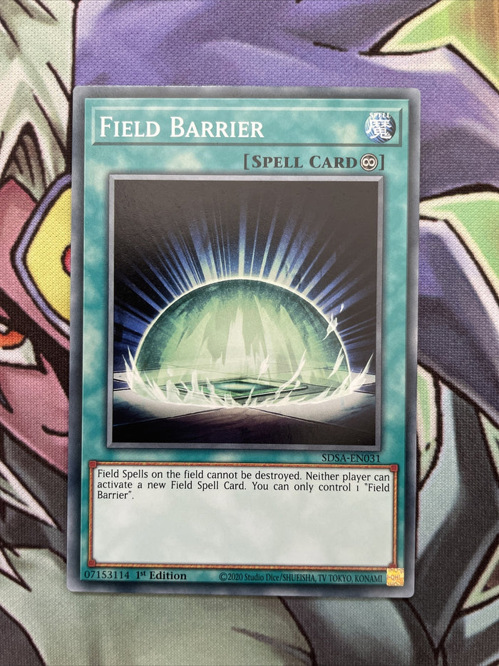 SDSA-EN031 Field Barrier Common 1st Edition NM Yugioh Card