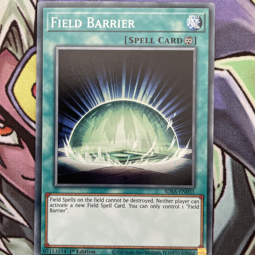 SDSA-EN031 Field Barrier Common 1st Edition NM Yugioh Card