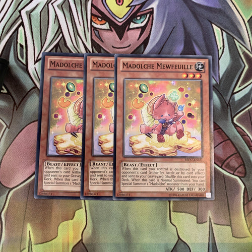 REDU-EN021 x3 Madolche Mewfeuille Common Excellent Condition Yugioh