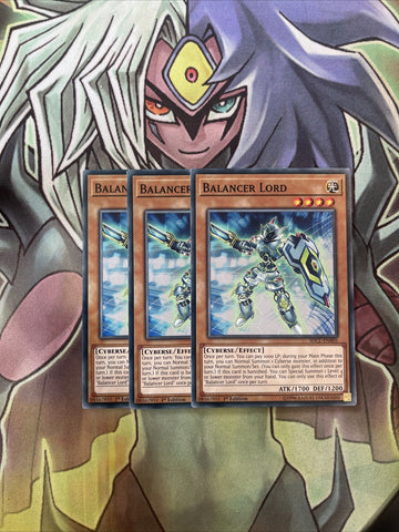 SDCL-EN005 x3 Balancer Lord Common Excellent Condition Yugioh
