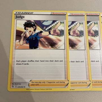 Pokemon Judge - 235/264 - Fusion Strike - Trainer - Playset - Pack Fresh (back)