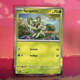 Pokemon Card Sprigatito Scarlet & Violet Holo 013/198 Near Mint