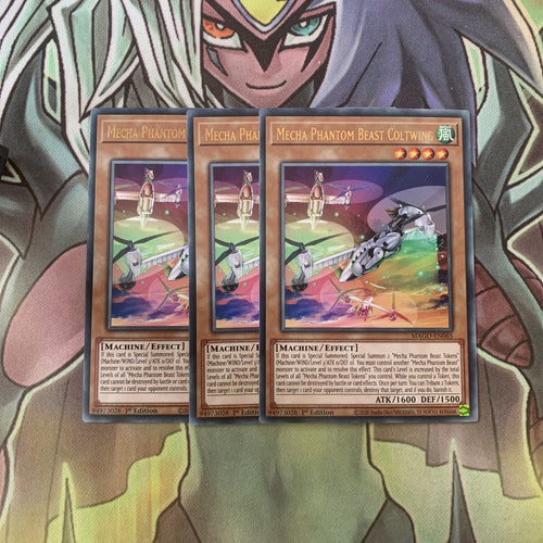 MAGO-EN065 x3 Mecha Phantom Beast Coltwing Rare Excellent Condition Yugioh