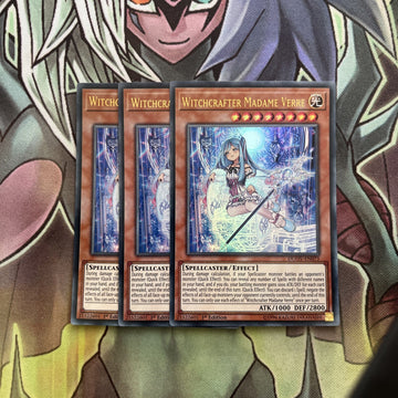 DUOV-EN073 x3 Witchcrafter Madame Verre Ultra Rare Excellent Condition Yugioh