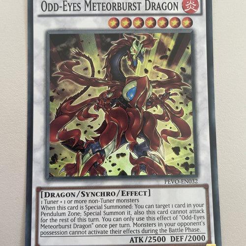 Yugioh Odd-Eyes Meteorburst Dragon - Super Rare PEVO-EN032