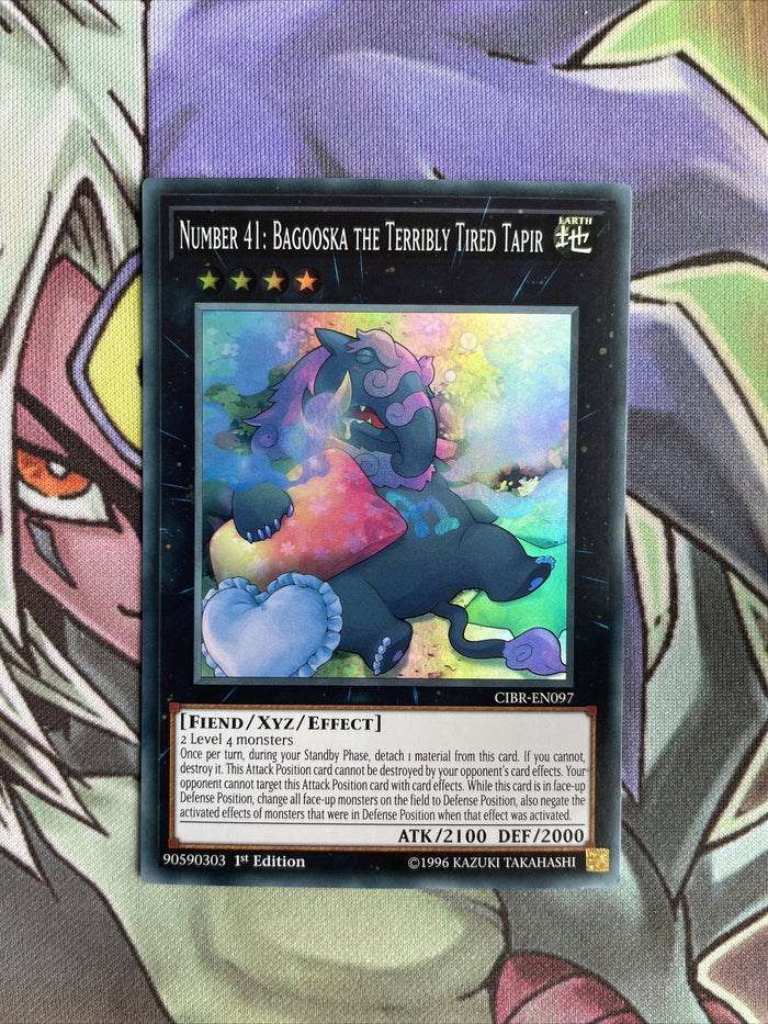 CIBR-EN097 Number 41: Bagooska The Terribly Tired Tapir Near Mint Yugioh Card