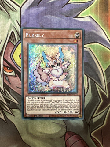 RA02-EN018 Purrely Secret Rare 1st Edition NM Yugioh Card