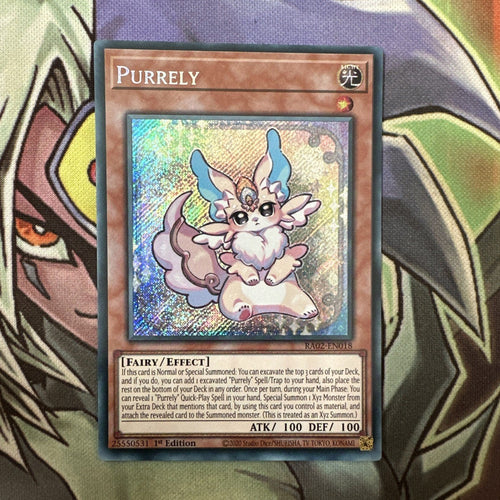 RA02-EN018 Purrely Secret Rare 1st Edition NM Yugioh Card