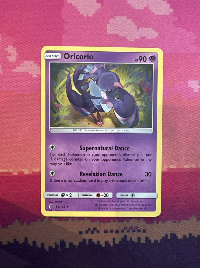 Pokemon Card Oricorio Guardians Rising Rare 56/145 Near Mint