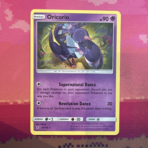 Pokemon Card Oricorio Guardians Rising Rare 56/145 Near Mint