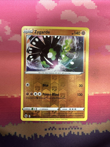 Pokemon Card Zygarde Champions Path Reverse Holo Rare 028/073 NM