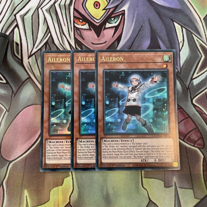 MAMA-EN002 x3 Aileron Ultra Rare Excellent Condition Yugioh