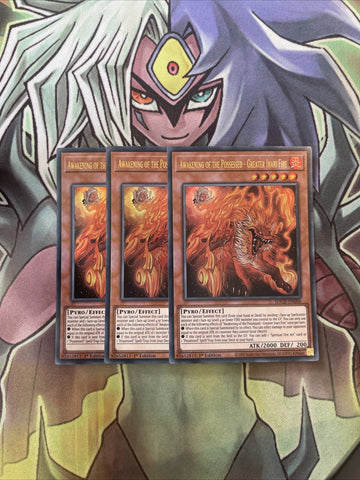 SDCH-EN006 x3 Awakening of the Possessed - Greater Inari Fire Ultra Exc Yugioh