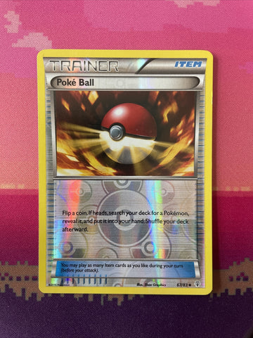 Pokemon Card Poke Ball Generations Reverse Holo 67/83 NM