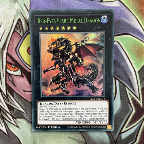 LDS1-EN015 Red-Eyes Flare Metal Dragon Green 1st Edition NM Yugioh Card