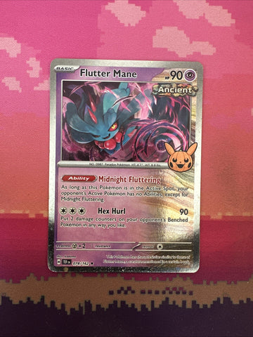 Pokemon Card Flutter Mane Trick Or Trade Cosmo Holo Rare 078/162 Near Mint