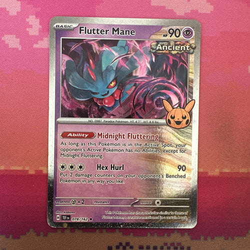 Pokemon Card Flutter Mane Trick Or Trade Cosmo Holo Rare 078/162 Near Mint