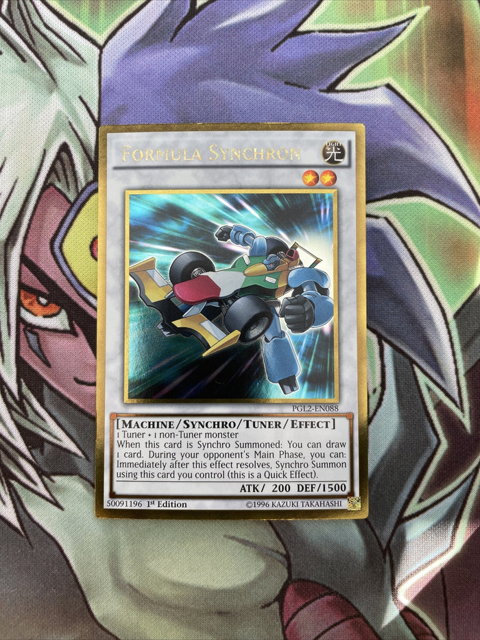 PGL2-EN088 Formula Synchron Gold Rare 1st Edition NM Yugioh Card