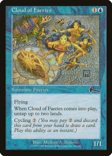 Cloud Of Faeries Urza's Legacy Excellent Magic MTG