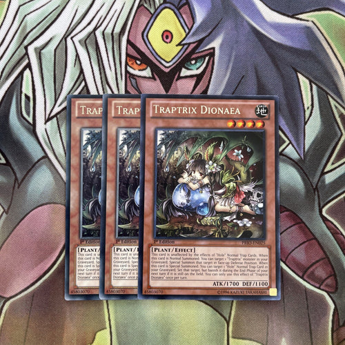 PRIO-EN025 x3 Traptrix Dionaea Rare Excellent Condition Yugioh
