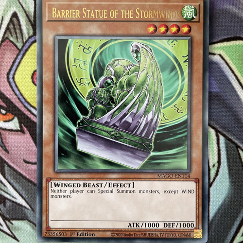 MAGO-EN114 Barrier Statue Of The Stormwind Rare 1st Edition Near Mint Yugioh