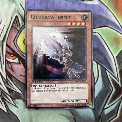 BP01-EN142 Chainsaw Insect Starfoil 1st Edition NM Yugioh Card