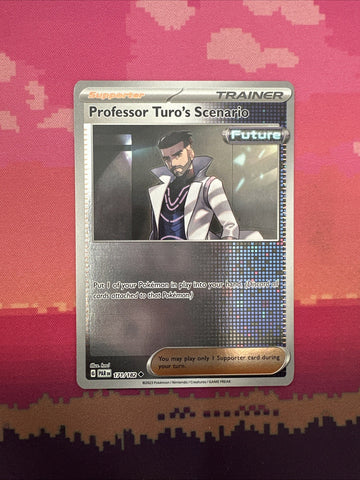 Pokemon Card Professor Turo's Scenario Prismatic Evolutions Reverse Holo 171/182