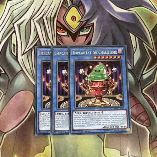SAST-EN032 x3 Impcantation Chalislime Rare Excellent Conditon Yugioh