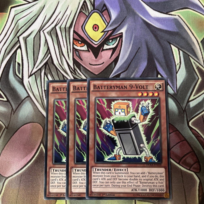 DUEA-EN038 x3 Batteryman 9-Volt Common Excellent Condition Yugioh