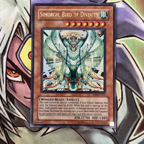 SD8-EN001 Simorgh, Bird Of Divinity Ultra Rare Unlimited Edition NM Yugioh Card