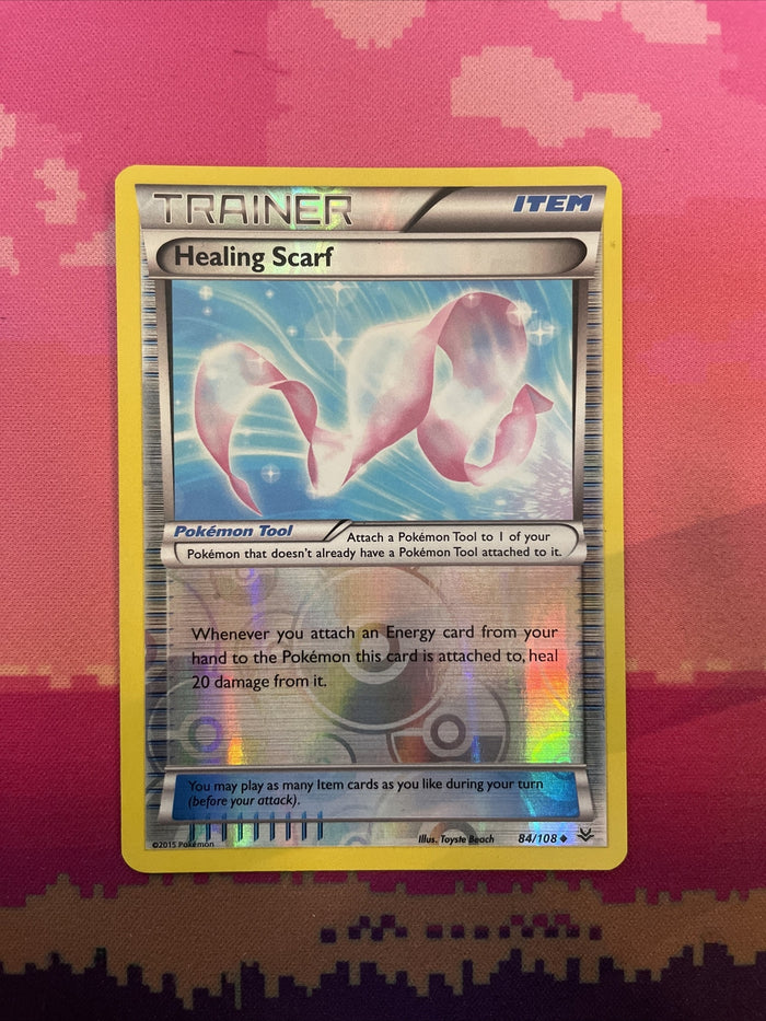 Pokemon Card Healing Scarf Roaring Skies Reverse Holo 84/108Near Mint
