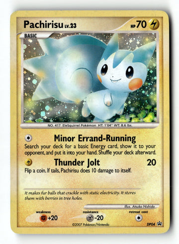 Pokemon Card Pachirisu Holo LP Diamond and Pearl Promos DP04