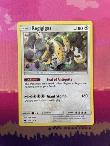 Pokemon Card Regigigas Crimson Invasion Holo Rare 84/111 NM