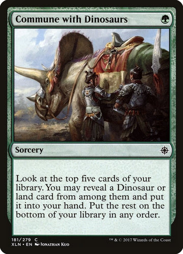 Commune With Dinosaurs Ixalan Excellent Magic MTG