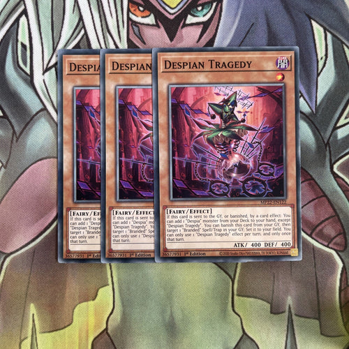 MP22-EN122 x3 Despian Tragedy Common Excellent Conditon Yugioh