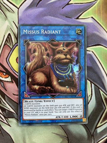 COTD-EN052 Missus Radiant Super Rare 1st Edition NM Yugioh Card