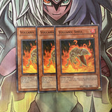 GLD2-EN024 x3 Volcanic Shell Common Excellent Condition Yugioh