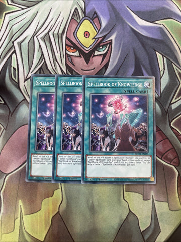 SDCH-EN023 x3 Spellbook of Knowledge Common Excellent Condition Yugioh