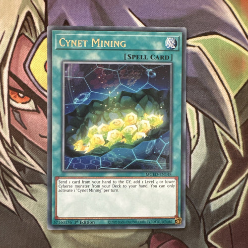 MGED-EN148 Cynet Mining Rare 1st Edition NM Yugioh Card