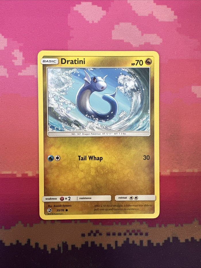 Pokemon Card Dratini Dragon Majesty Common 35/70 Near Mint
