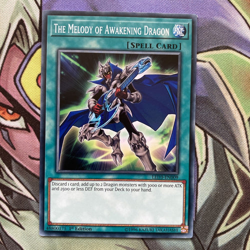 LED3-EN009 The Melody Of Awakening Dragon Common 1st Edition NM Yugioh Card