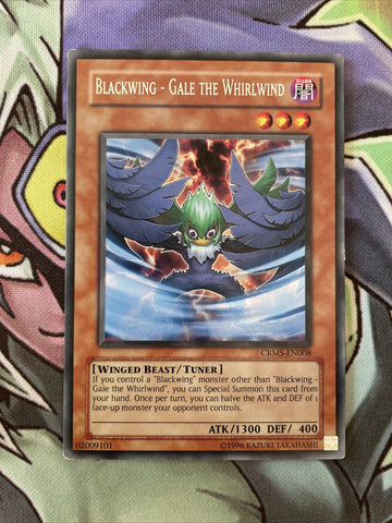 CRMS-EN008 Blackwing - Gale The Whirlwind Rare UNL Edition NM Yugioh Card