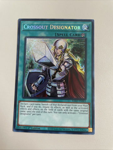 Crossout Designator RA02-EN063 Secret Rare 1st Edition