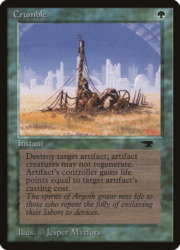 Crumble Antiquities Excellent Magic MTG