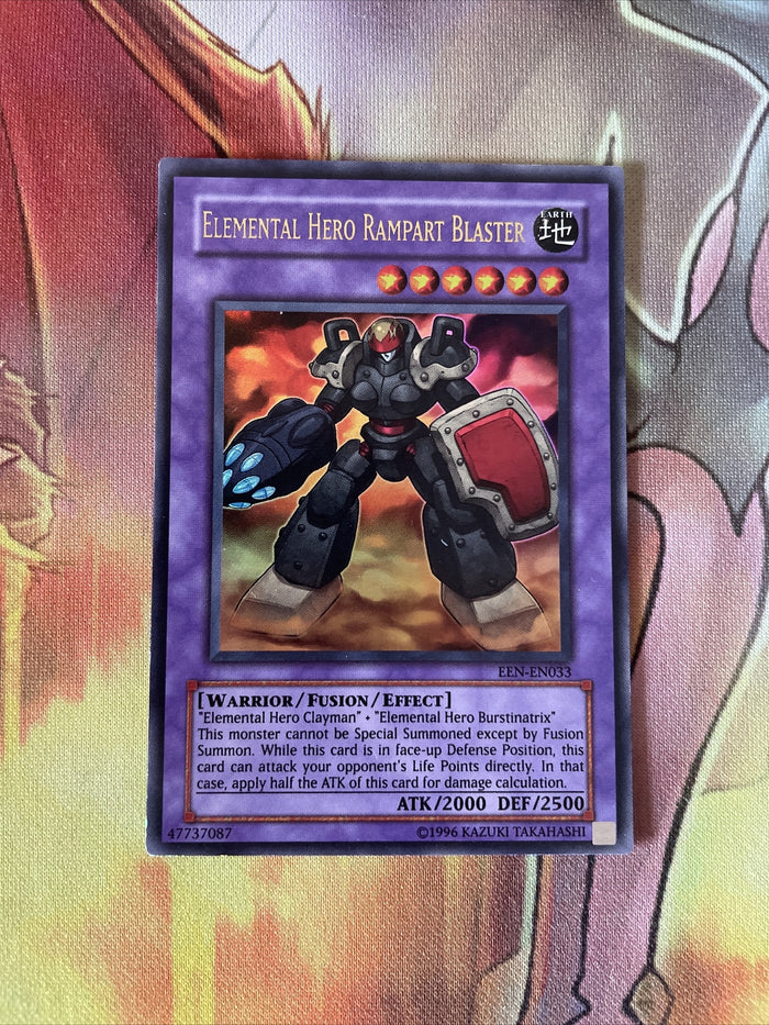 EEN-EN033 Elemental Hero Rampart Blaster Ultra Rare Yugioh Card